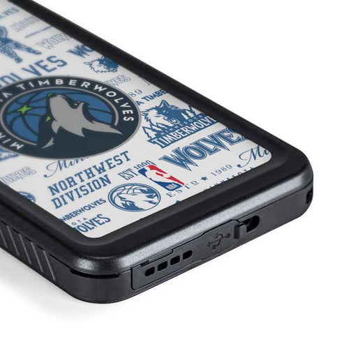 NBA Minnesota Timberwolves Historic Blast Galaxy S24 Waterproof Case